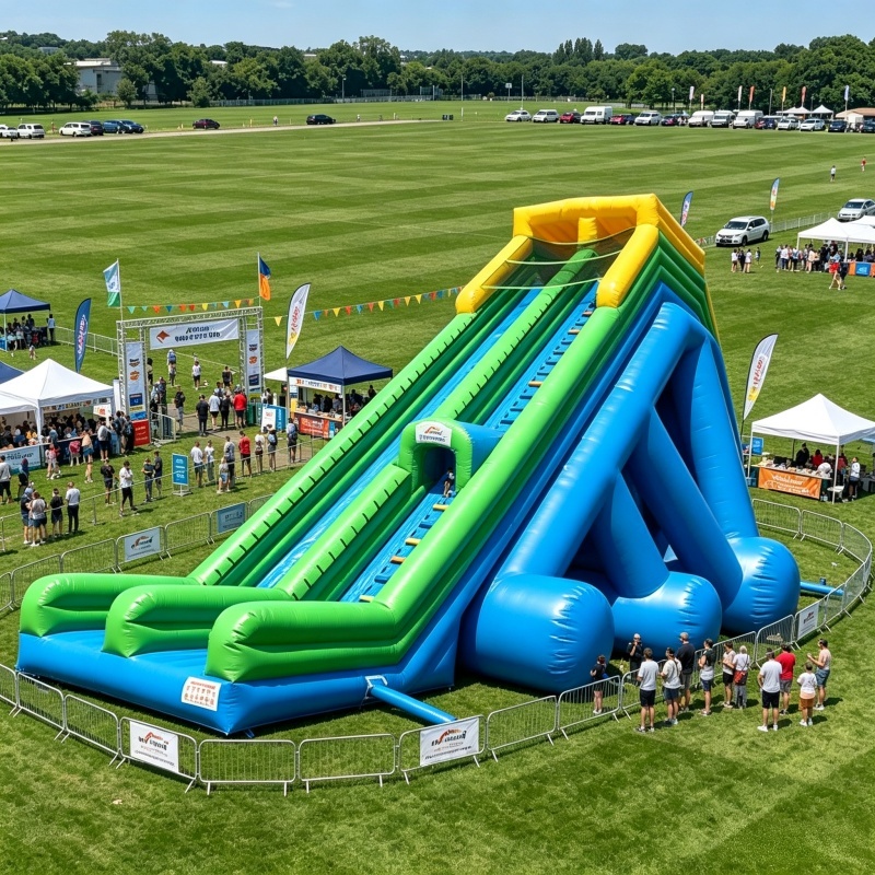 Event Dry Playground Tarpaulin Inflatable Slide Toy Game