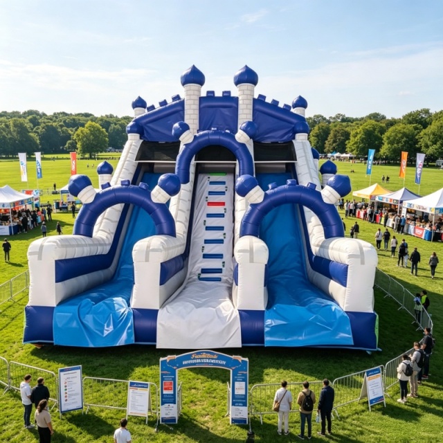 Durable PVC Tarpaulin Giant Play Slide for Kids' Outdoor Fun