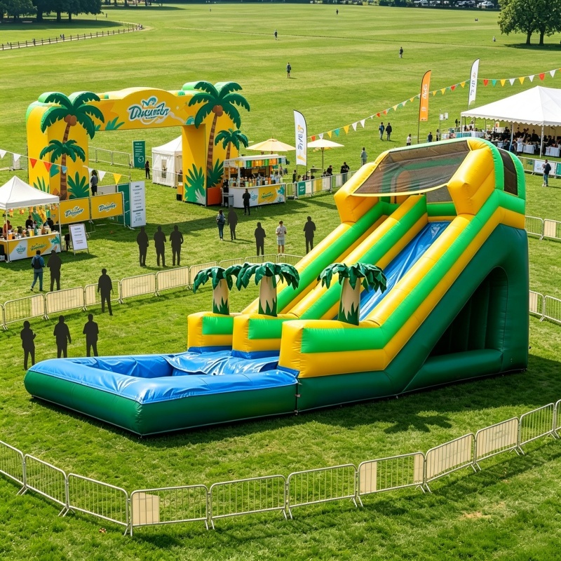Event Dry Playground Tarpaulin Inflatable Slide Toy Game