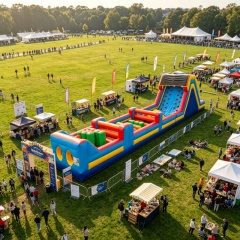 Event Dry Playground Tarpaulin Inflatable Slide Toy Game
