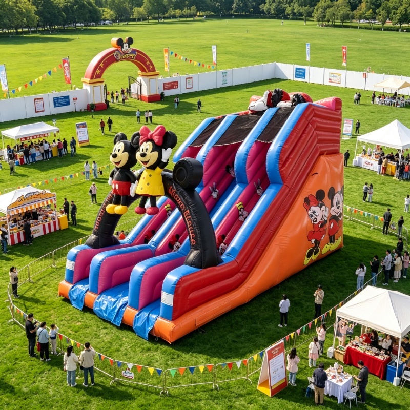Durable PVC Tarpaulin Giant Play Slide for Kids' Outdoor Fun