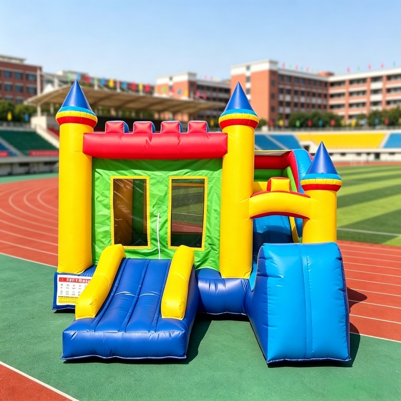 Durable Inflatable Bounce House with Slide for Outdoor Fun