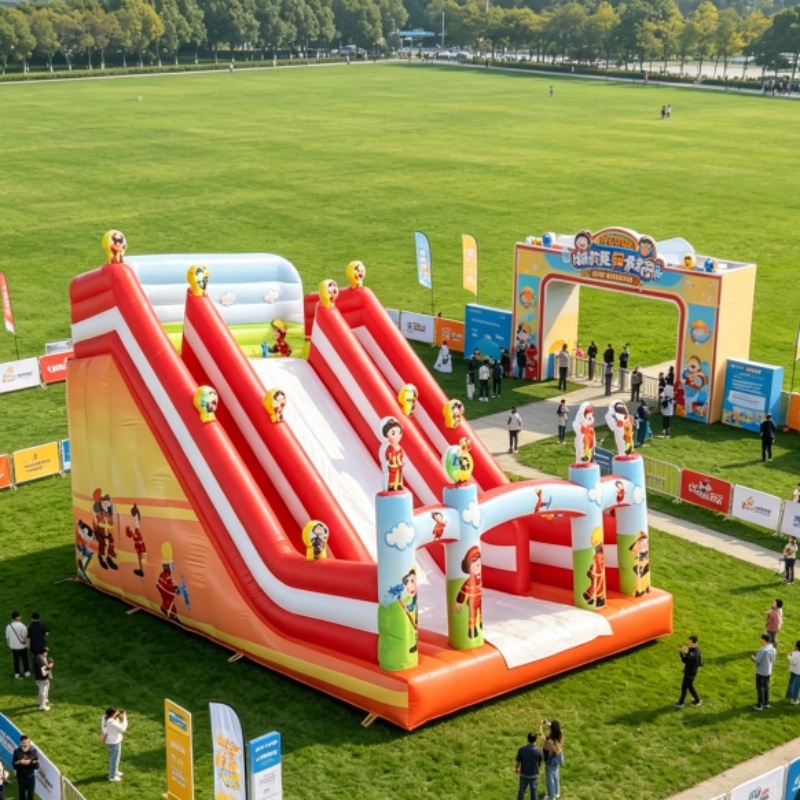 Durable PVC Tarpaulin Giant Play Slide for Kids' Outdoor Fun