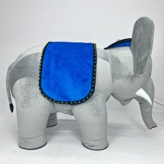 Inflatable Grey Color Plush Elephant Mascot Costume