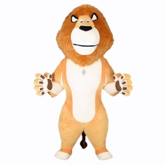 Inflatable Plush Fabric Lion Mascot Costume