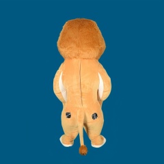 Inflatable Plush Fabric Lion Mascot Costume