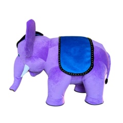 Inflatable Purple Color Plush Elephant Mascot Costume