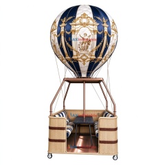 Themed Inflatable Hot Air Balloon Rattan Booth for Events & Catering