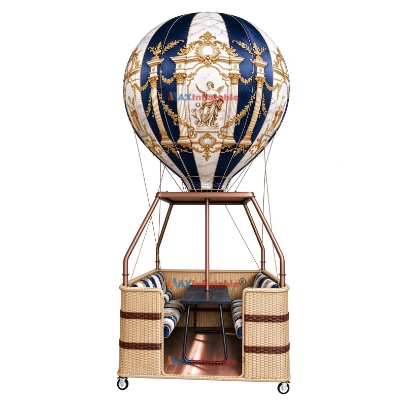 Inflatable Hot Air Balloon Restaurant Themed Seating Booth