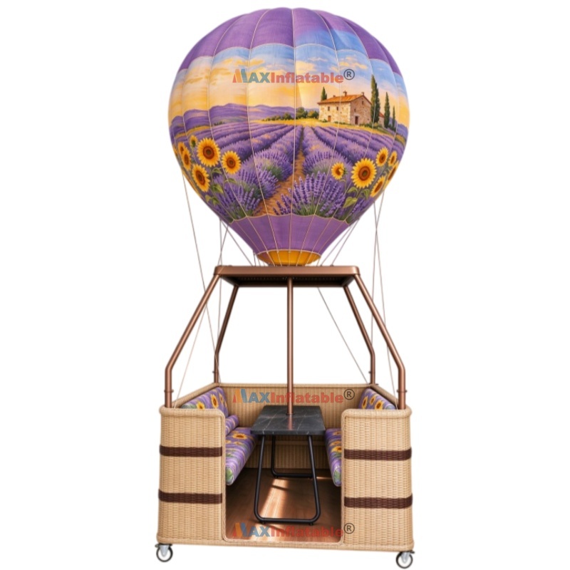 Inflatable Hot Air Balloon Restaurant Themed Seating Booth