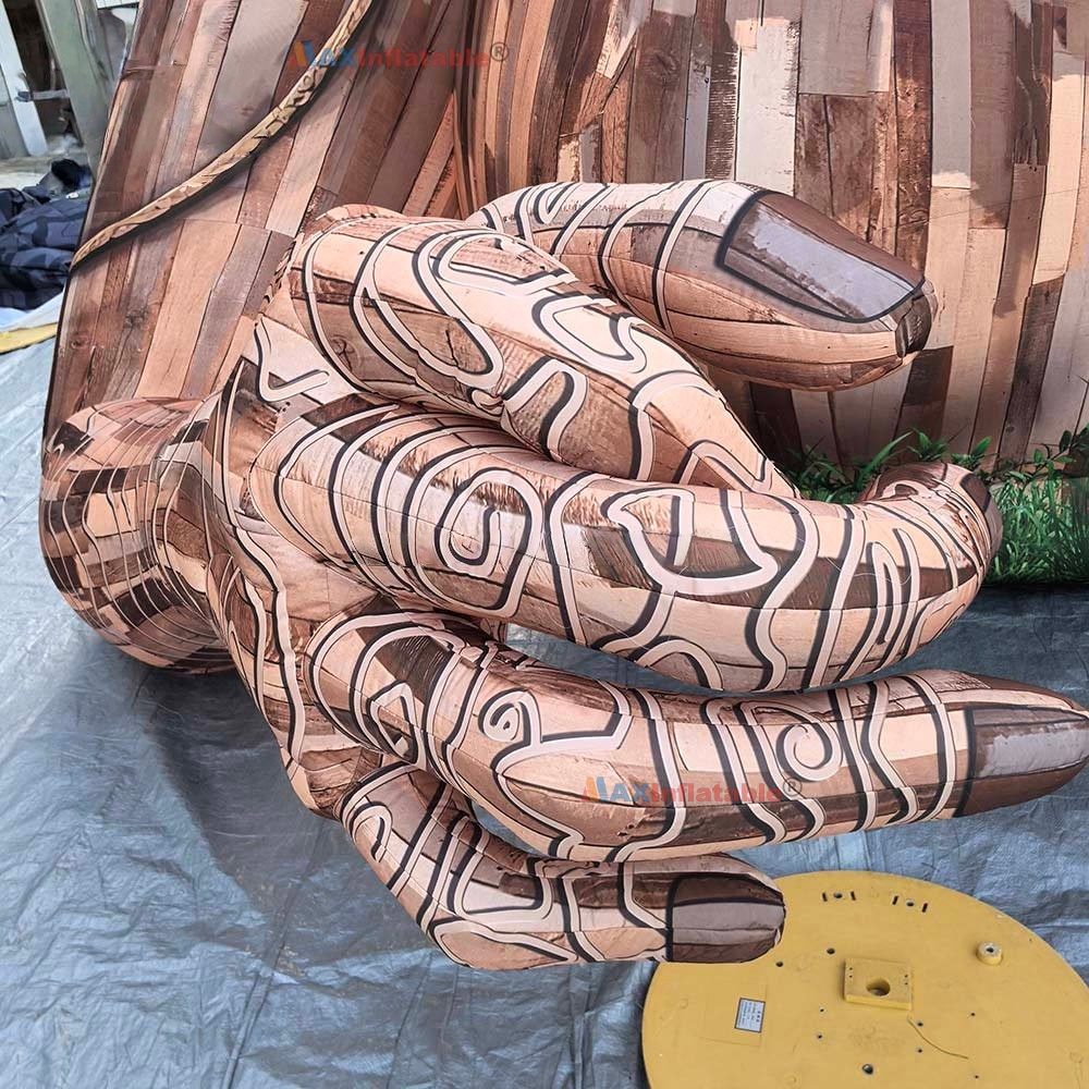 wood grain inflatable art