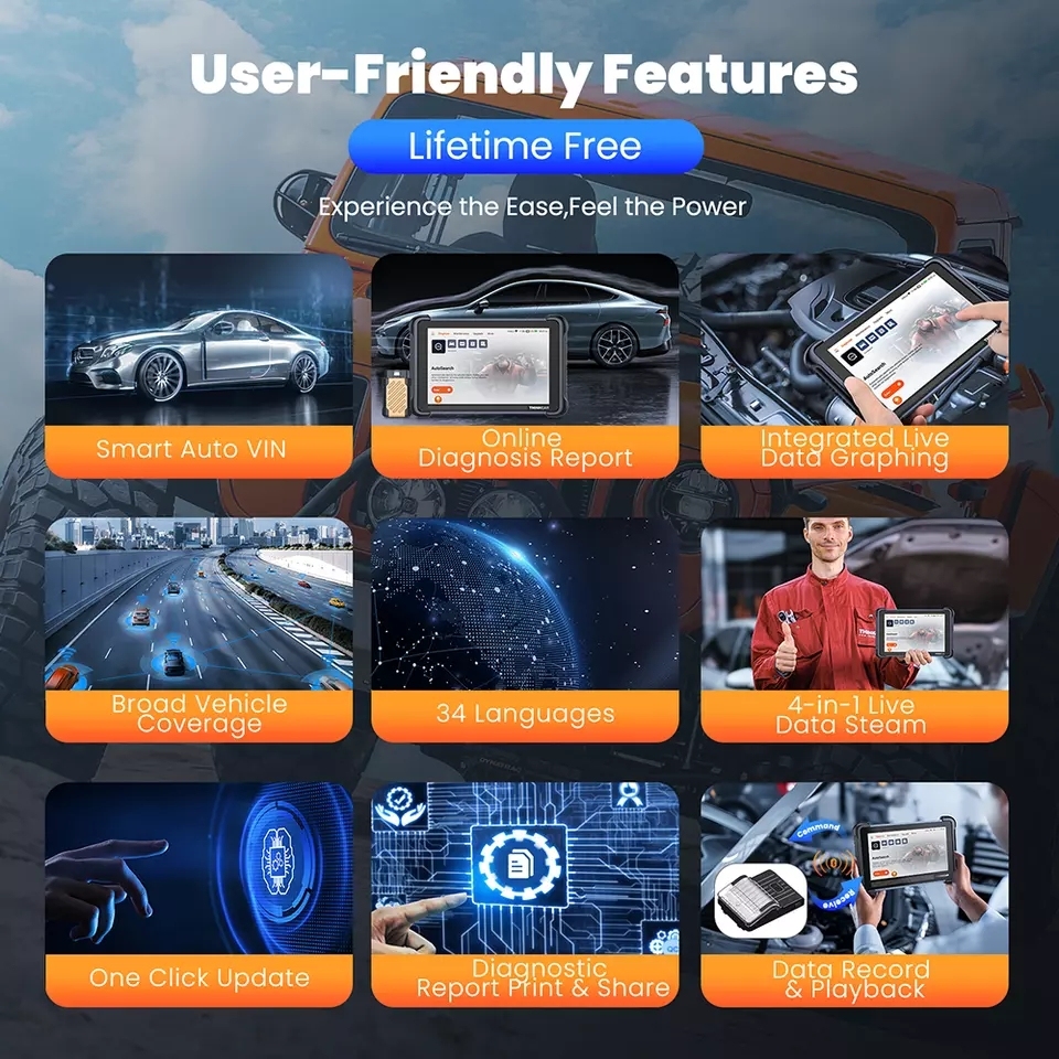 THINKCAR THINKSCAN 689BT CANFD DOIP OBD2 Scanner All Softwares Function Lifetime free Update no Annual fee, Compeletely Free!!!