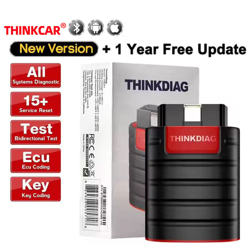 THINKCAR Thinkdiag Full system diagnosis + 16 Reset service ECU Coding Active Test 1 year free update