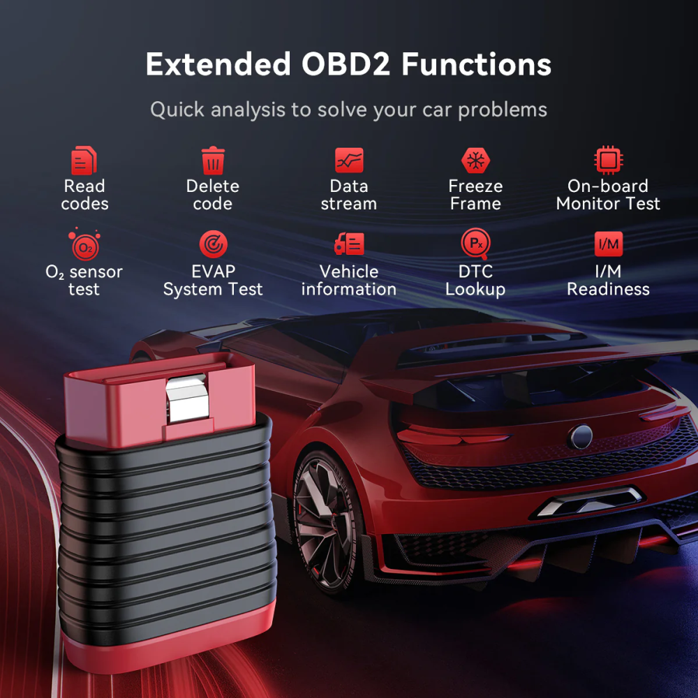 THINKCAR BD6 OBD2 Scanner Bluetooth, Wireless All System Diagnostic Tool for iOS & Android, 5 Hot Reset Free for Life Check Engine Car Code Reader