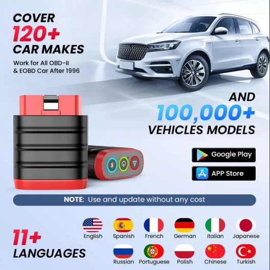 THINKDIAG MINI Full Systems OBD2 Diagnostic Scanner for All car No Reset Service Lifetime Free