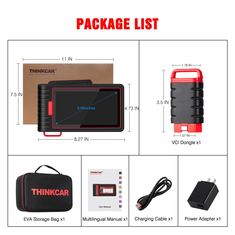 THINKCAR ThinkScan Max2 All System Diagnostic Tool OBD2 Scanner 28 Resets Active Test ECU Coding Support CANFD Lifetime Free