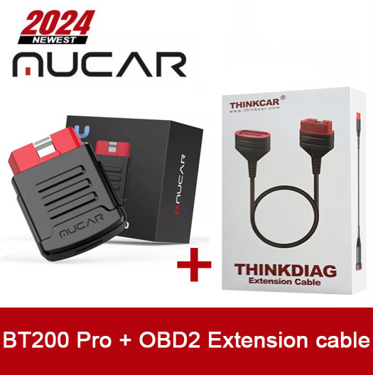 MUCAR BT200\BT200 PRO OBD2 Scanner Diagnostic Tool Bluetooth, Full System Automotive Scan Tool Free Oil/SAS 2 Reset Code Reader