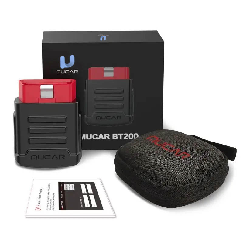 MUCAR BT200\BT200 PRO OBD2 Scanner Diagnostic Tool Bluetooth, Full System Automotive Scan Tool Free Oil/SAS 2 Reset Code Reader