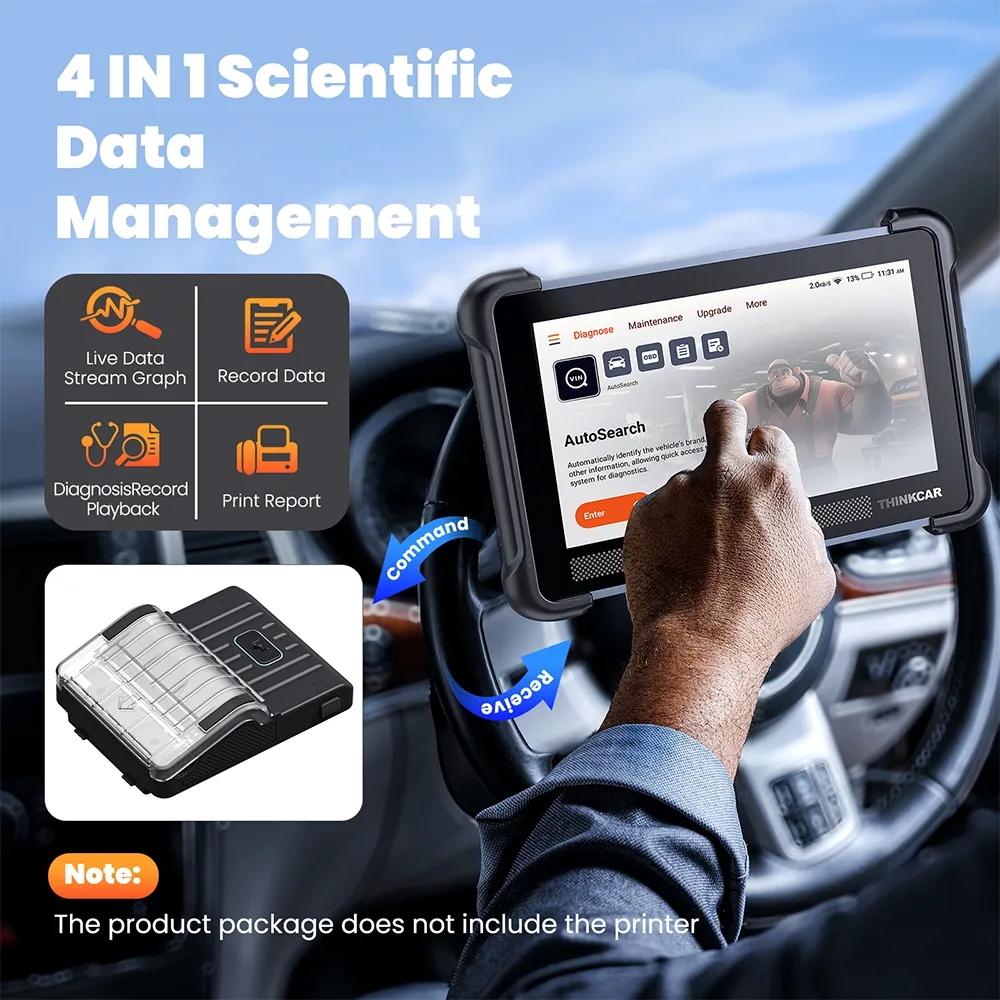 THINKCAR THINKSCAN 672 Professional Car Diagnostic Tool CANFD Bi-directional 28 Reset IMMO Full System Free Auto Obd2 Scanners