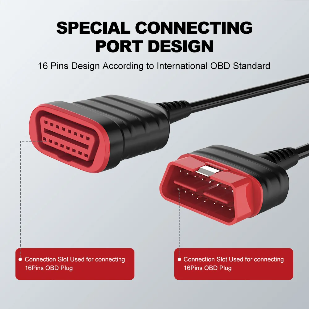 THINKCAR ThinkDiag Original Extension Cable OBD2 16Pin Male to Female for Easydiag 3.0/Mdiag/Golo Main Extended Connector