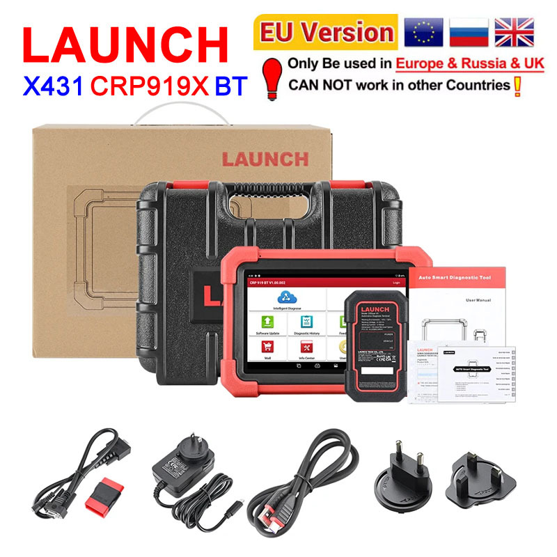 LAUNCH X431 CRP919X BT OBD2 Scanner Automotive Diagnostic Tools Car CANFD DOIP ECU Coding Professional Scan Tool