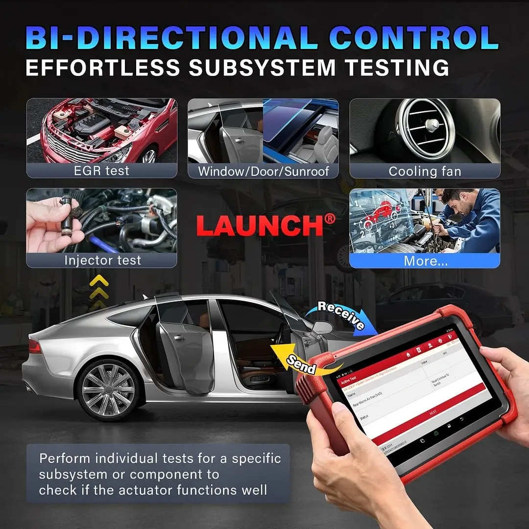 LAUNCH X431 CRP919X BT OBD2 Scanner Automotive Diagnostic Tools Car CANFD DOIP ECU Coding Professional Scan Tool