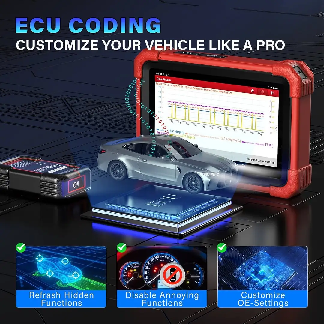 LAUNCH X431 CRP919X BT OBD2 Scanner Automotive Diagnostic Tools Car CANFD DOIP ECU Coding Professional Scan Tool