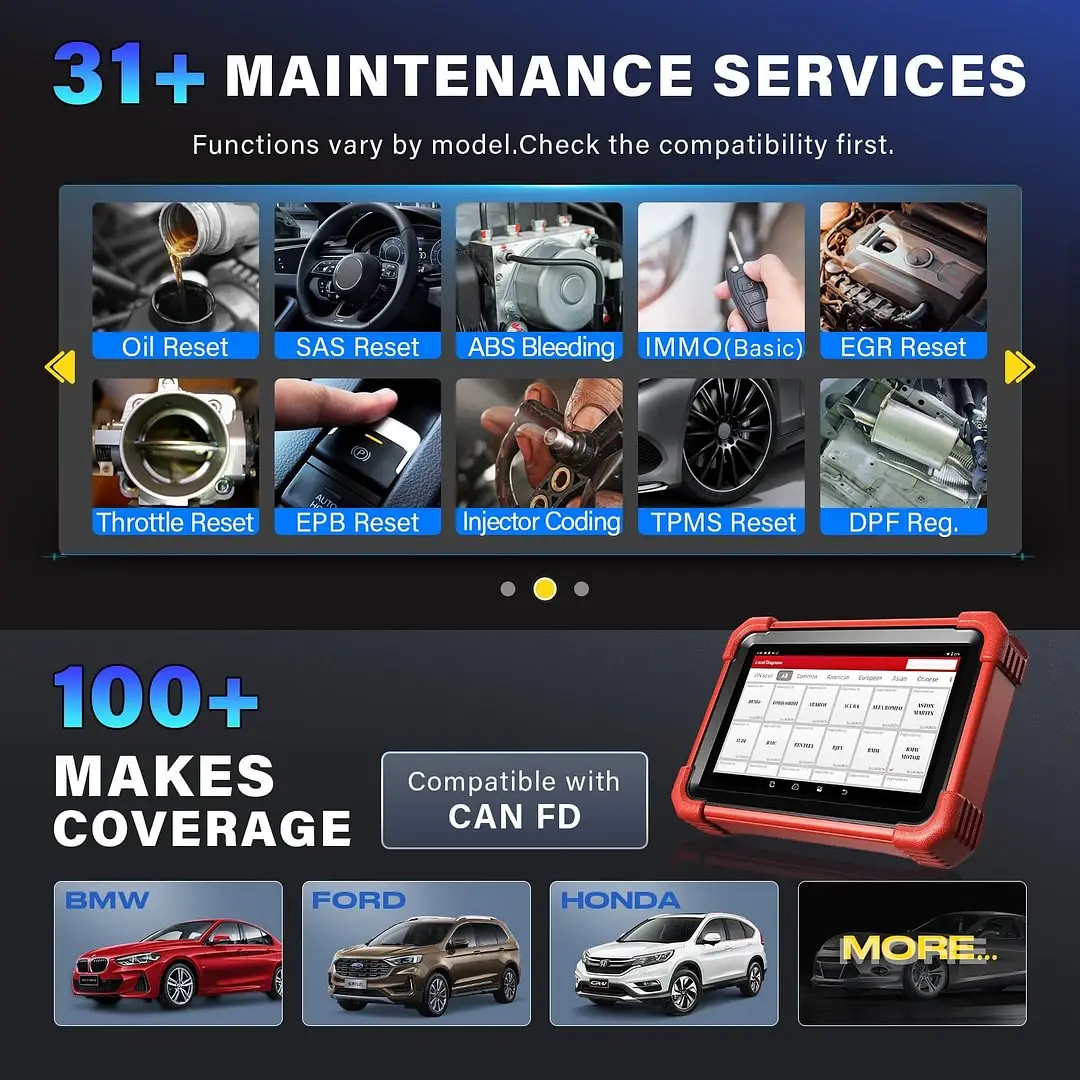 LAUNCH X431 CRP919X BT OBD2 Scanner Automotive Diagnostic Tools Car CANFD DOIP ECU Coding Professional Scan Tool