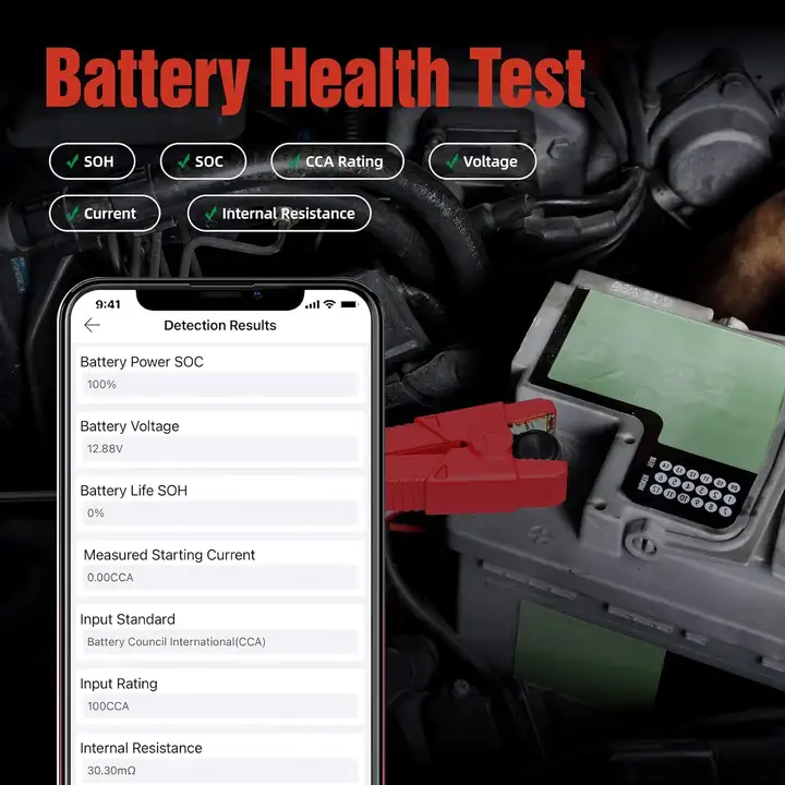 LAUNCH BST360 12V Car Battery Tester Automotive Cranking Charging Scanner Tools for X431 V/V+/PRO3S+/PAD V/Android/IOS