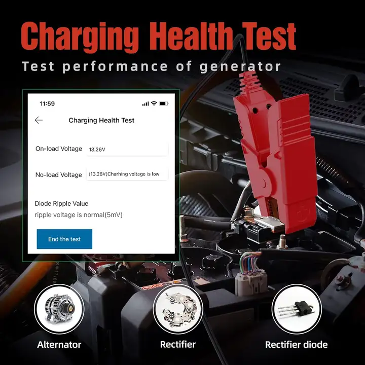 LAUNCH BST360 12V Car Battery Tester Automotive Cranking Charging Scanner Tools for X431 V/V+/PRO3S+/PAD V/Android/IOS