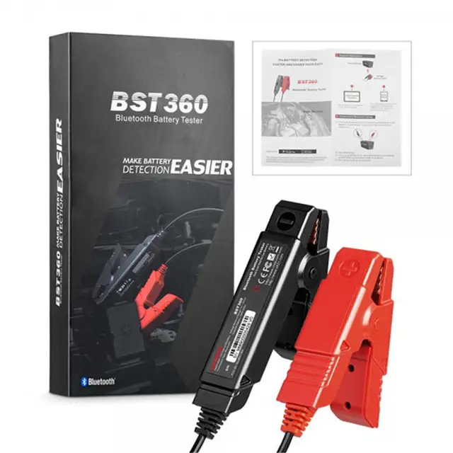 LAUNCH BST360 12V Car Battery Tester Automotive Cranking Charging Scanner Tools for X431 V/V+/PRO3S+/PAD V/Android/IOS