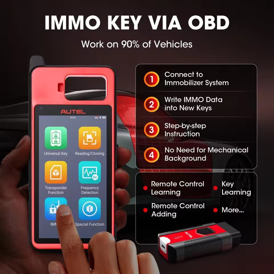 Autel KM100E Key Programming Tool Automotive Diagnostic Scanner Free Update Key Programmer PK IM508 KM100X KM100