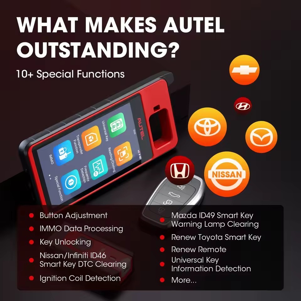 Autel KM100E Key Programming Tool Automotive Diagnostic Scanner Free Update Key Programmer PK IM508 KM100X KM100