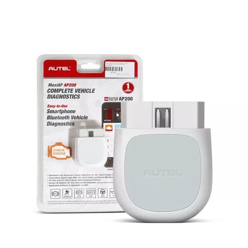 Autel MaxiAP AP200 Bluetooth Full Systems Diagnostic Tool with AutoVIN Service for Family DIYers