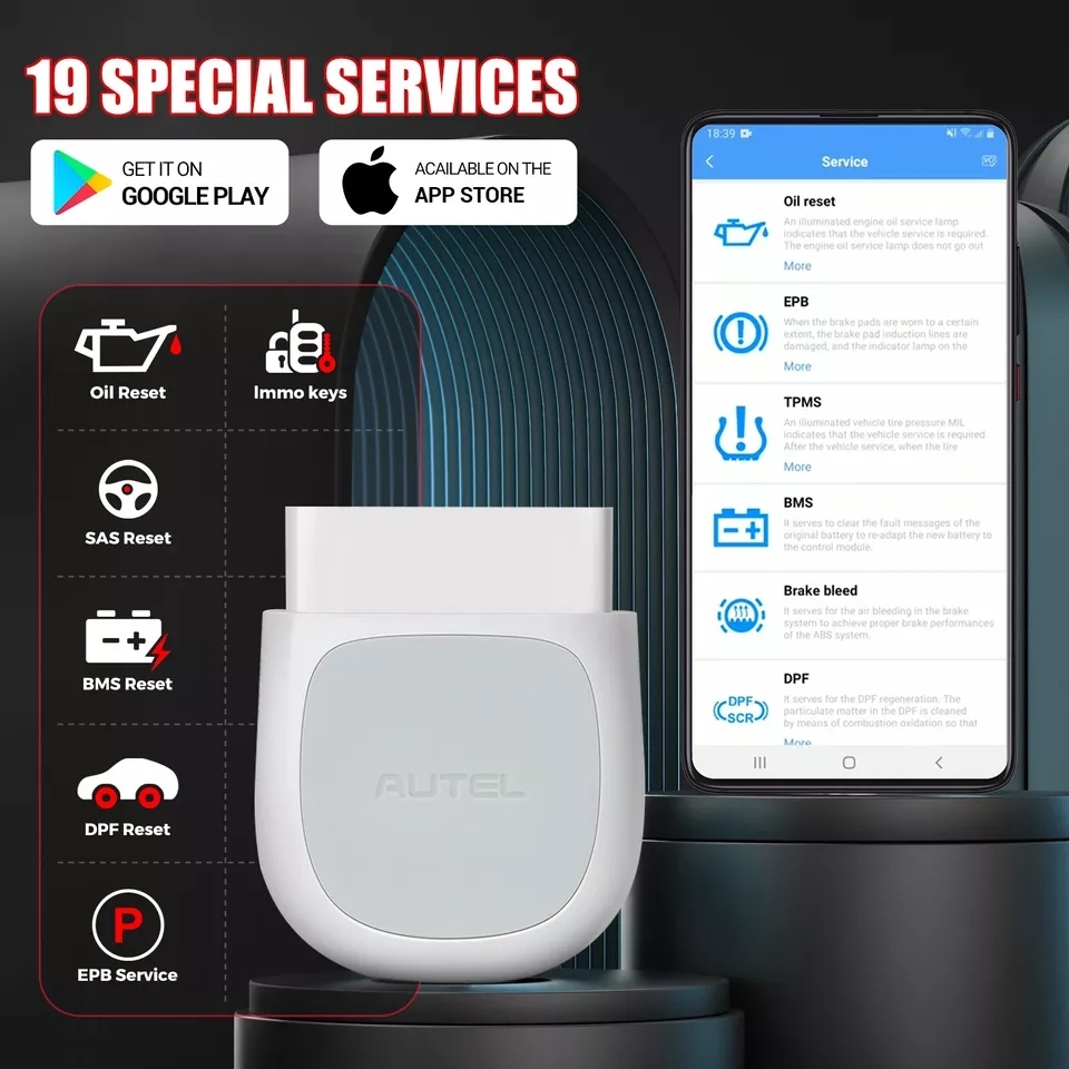 Autel MaxiAP AP200 Bluetooth Full Systems Diagnostic Tool with AutoVIN Service for Family DIYers