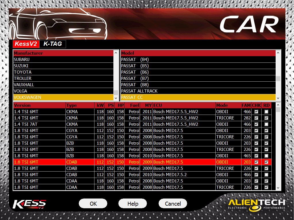 EU Version ECU Programming Tuning Tool For Kess V2 V5.017 OBD2 V7.020 For KTAG Firmware Car Trucks Master BDM Software Red PCB