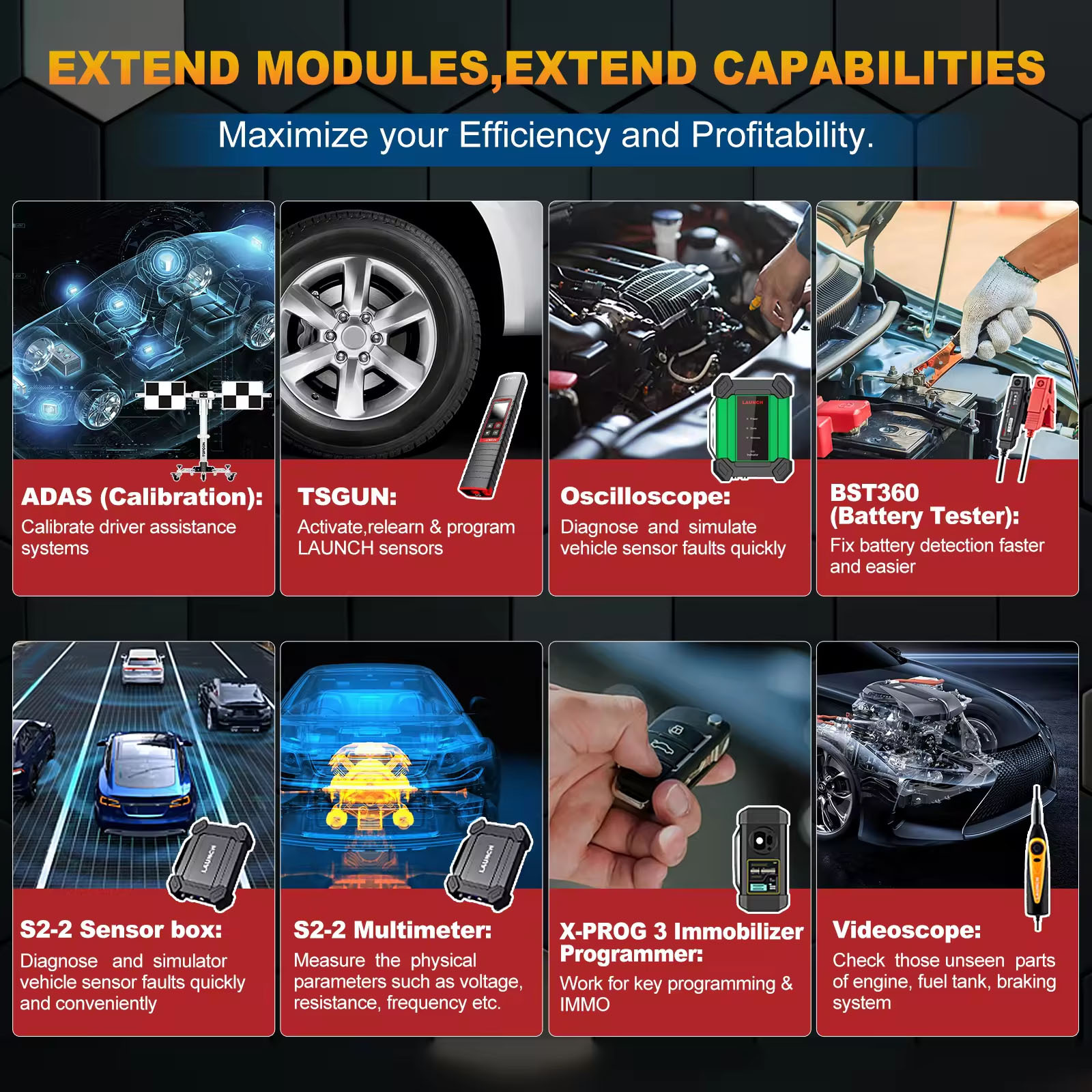 LAUNCH X431 PRO ELITE 8' inch Car Diagnostic Tools Auto OBD OBD2 Scanner CAN FD/DOIP ECU Coding Active Test PK CRP919E BT