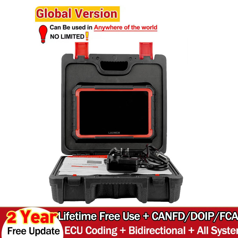 LAUNCH X431 PRO ELITE 8' inch Car Diagnostic Tools Auto OBD OBD2 Scanner CAN FD/DOIP ECU Coding Active Test PK CRP919E BT