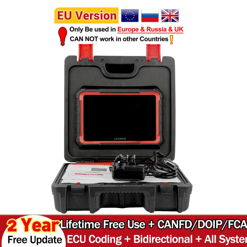LAUNCH X431 PRO ELITE 8' inch Car Diagnostic Tools Auto OBD OBD2 Scanner CAN FD/DOIP ECU Coding Active Test PK CRP919E BT