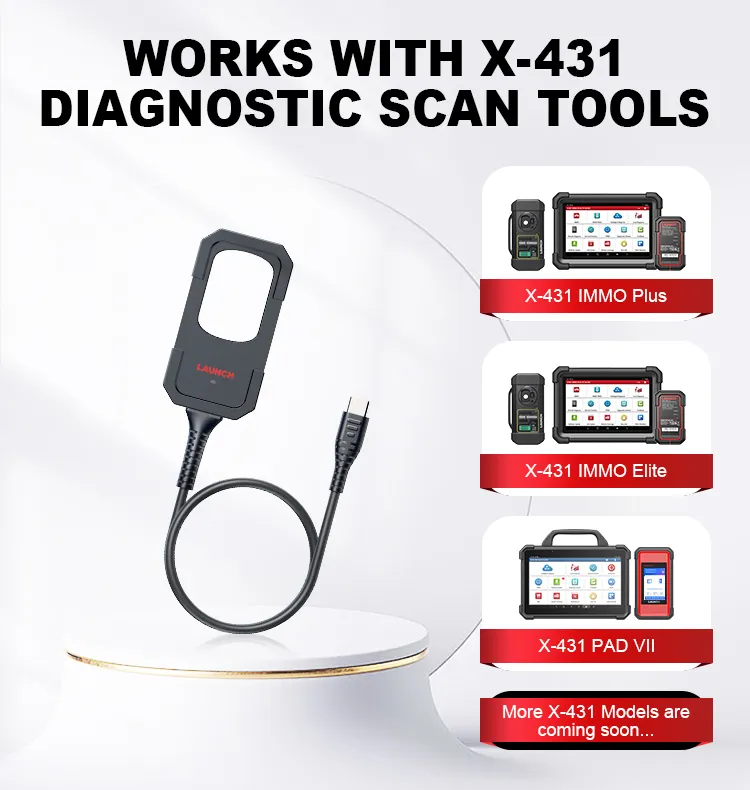 Launch X431 Key Programmer Remote Maker Only Used with the LAUNCH X431 IMMO ELITE / IMMO PLUS Key Programmer