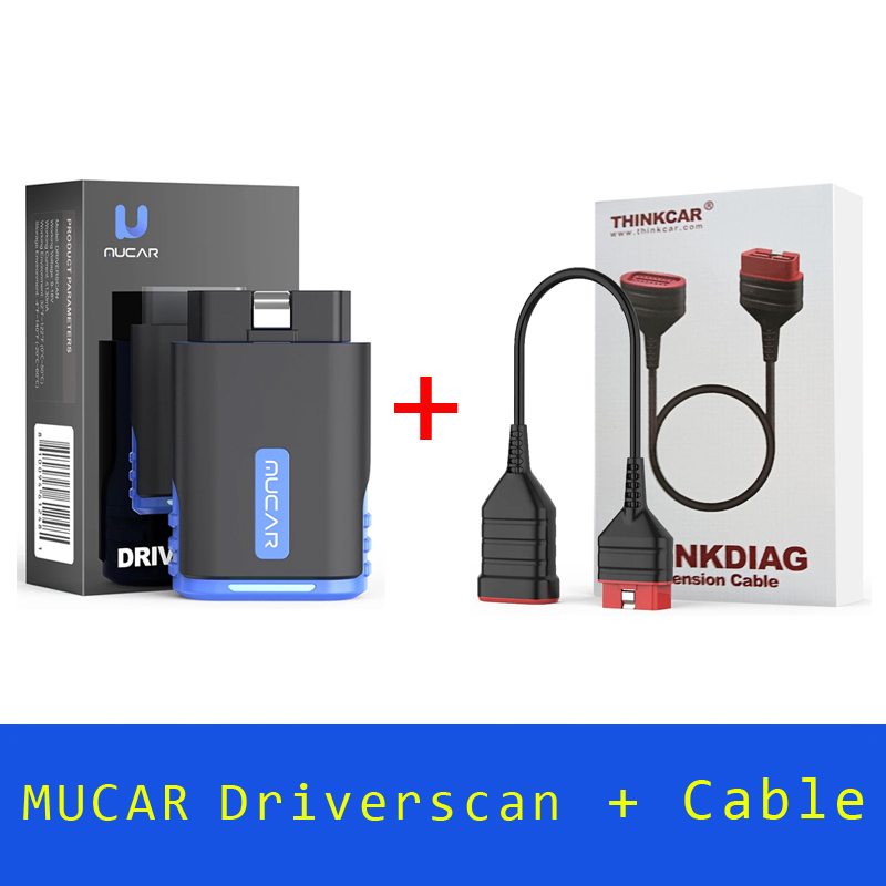 MUCAR DriverScan OBD2 Scanner Bluetooth, Bi-directional scan Tool OE Level All System Diagnostic 15 Service Function