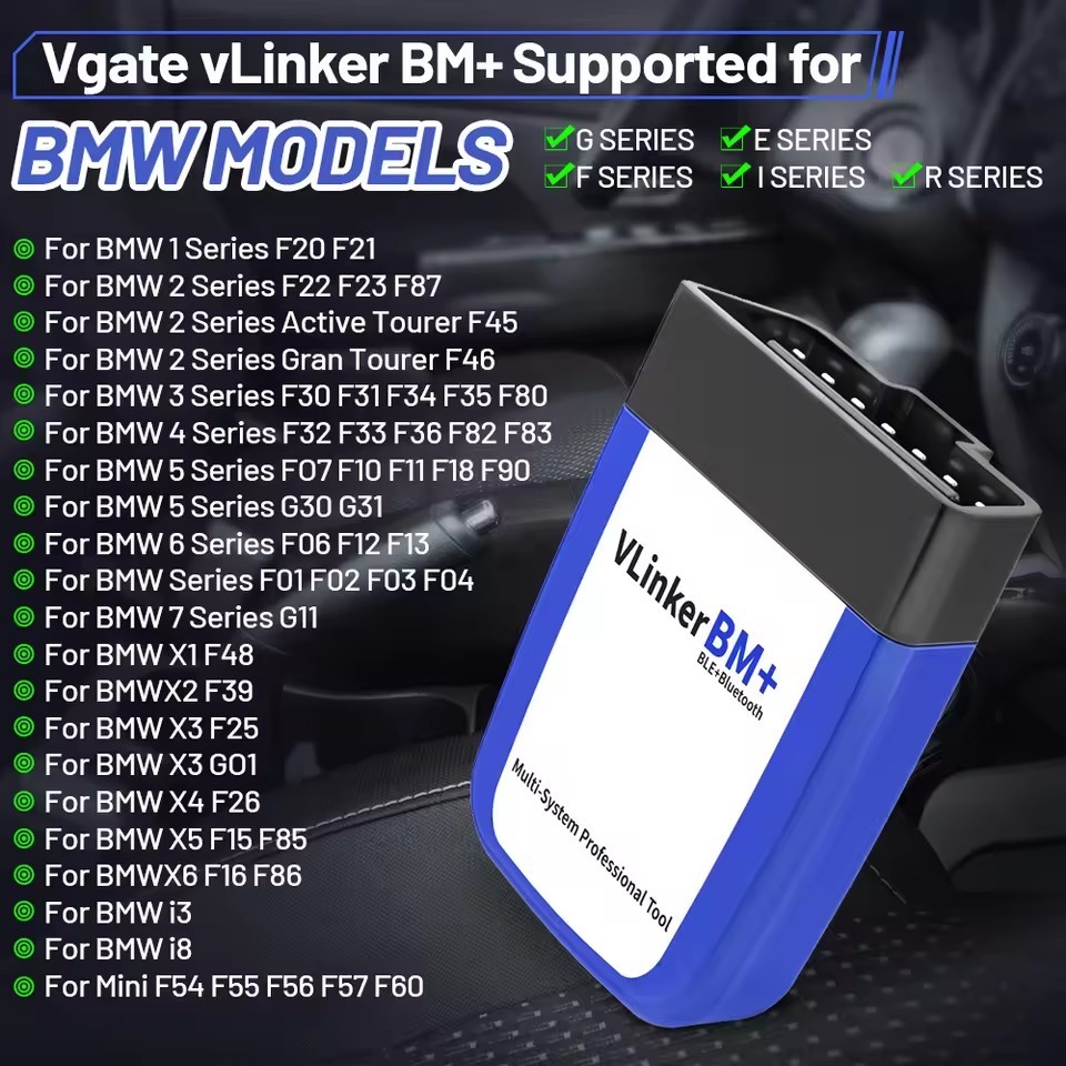 Vgate vLinker BM ELM327 For BMW Scanner Wifi Bluetooth 4.0 OBD2 OBD 2 Car Diagnostic Auto Scan Tool Bimmercode ELM 327 V1.5 V1 5