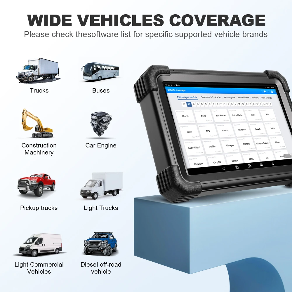 LAUNCH X431 V+ SmartLink C HD Heavy Duty Truck Diagnostic Scanner 12v~24v Diesel Machinery Bus Scan Tool