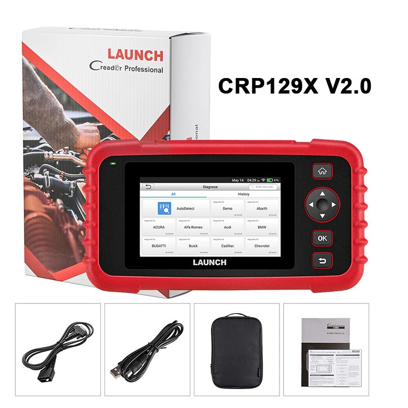 LAUNCH CRP129X V2.0 OBD2 Scanner DIY Code Reader Car Scan Tool Autoscanner Automotive Diagnostic Tools Diagnosis