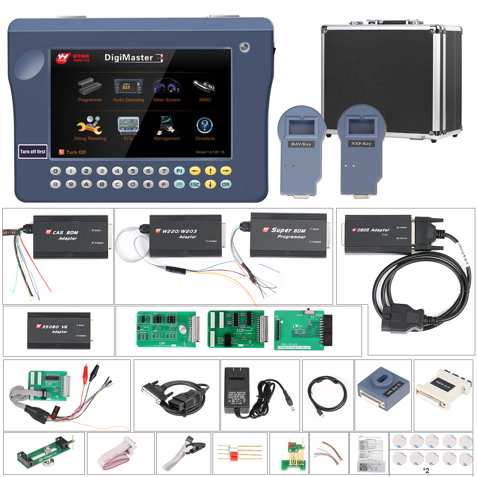 Original Yanhua Digimaster 3 Odometer Correction Master Mileage Adjustment kits No Token Limitation