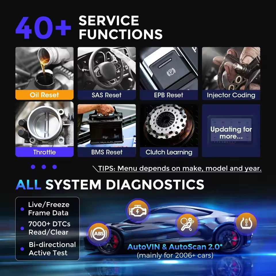 OTOFIX D1 Max Automotive Diagnostic Scan Tool Bi-Directional Scanner ECU Coding DoIP & CANFD 2 Years Update Upgraded of D1 PRO