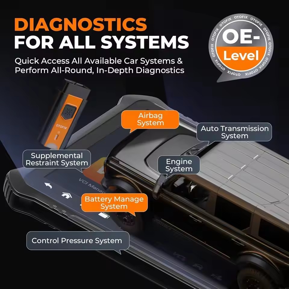 OTOFIX D1 PROS Diagnostic Scanner ECU Coding Bi-Directional Control Diagnostic Tools CANFD DoIP 2 Years Update Guided Functions