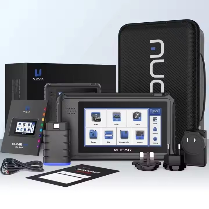 MUCAR VO6 Professional Car Diagnostics Tools Full System 28 Reset ECU Coding Bidirectional Test Erase Error Code OBD2 Scanner
