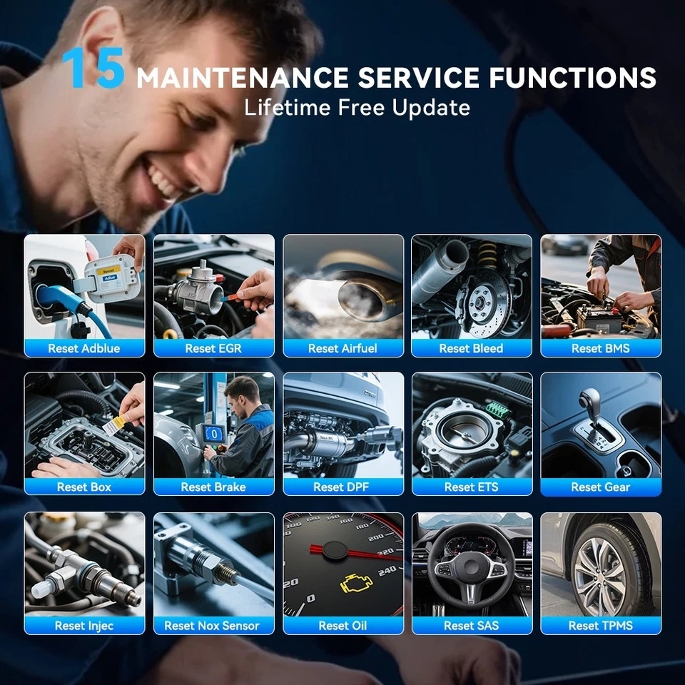 THINKCAR MUCAR 632 Bidirectional Automotive Tools Life Free Obd2 Scanner CANFD 15 Reset 4 System Diagnostic Auto OBD Scanners