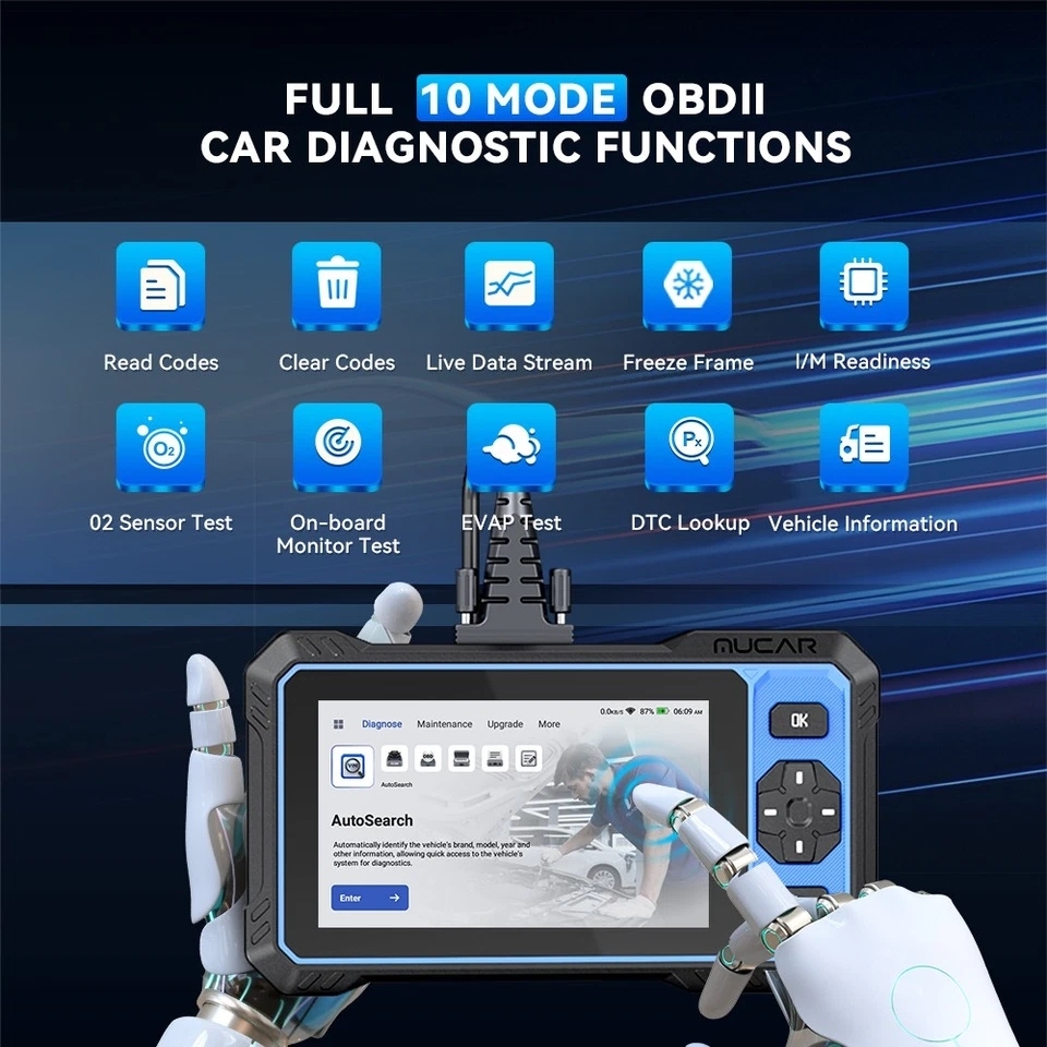 THINKCAR MUCAR 632 Bidirectional Automotive Tools Life Free Obd2 Scanner CANFD 15 Reset 4 System Diagnostic Auto OBD Scanners